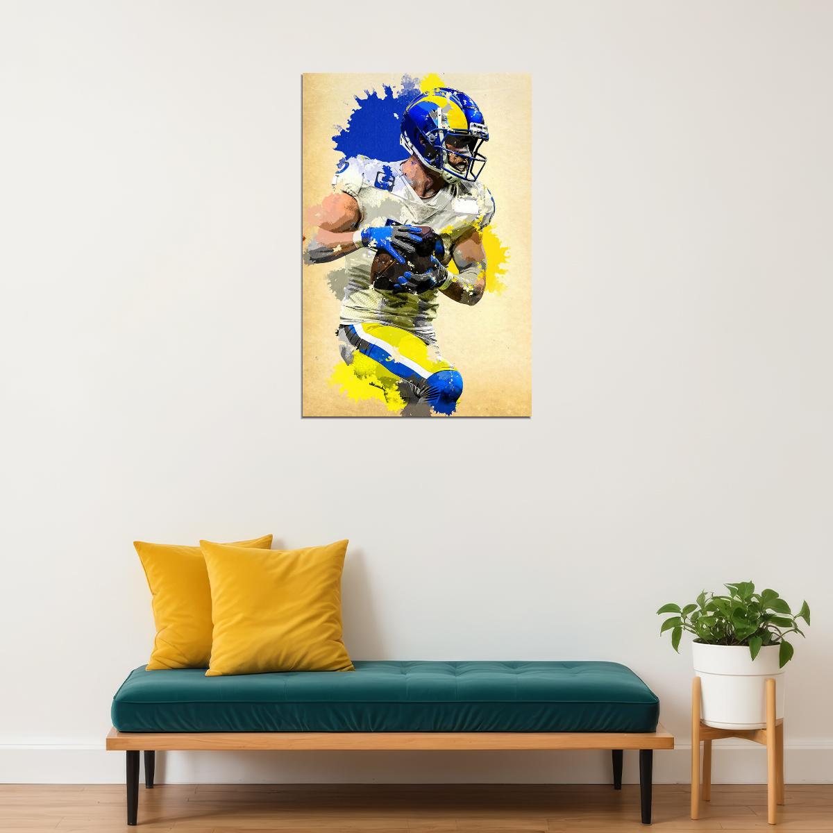 Los Angeles Rams Cooper Kupp American Football Player Poster Wall Art Print Home Wall Decor - xonomax