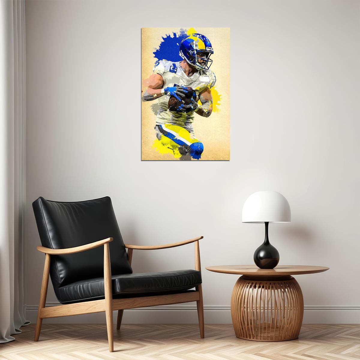 Los Angeles Rams Cooper Kupp American Football Player Poster Wall Art Print Home Wall Decor - xonomax
