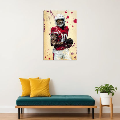 Arizona Cardinals Deandre Hopkins American Footballer Poster Wall Art Print Home Wall Decor - xonomax