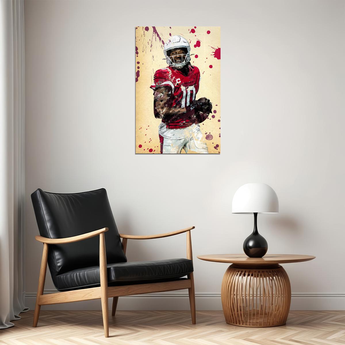 Arizona Cardinals Deandre Hopkins American Footballer Poster Wall Art Print Home Wall Decor - xonomax