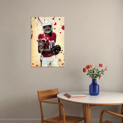 Arizona Cardinals Deandre Hopkins American Footballer Poster Wall Art Print Home Wall Decor - xonomax