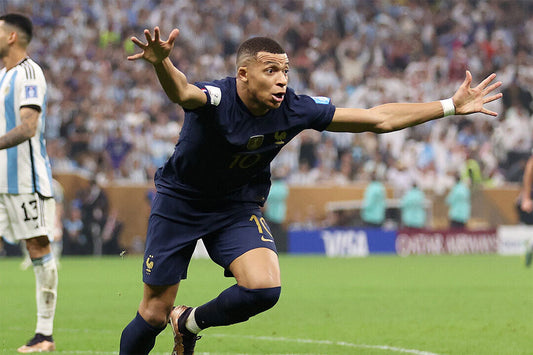 Mbappe Scoring Goal Football Final France World Soccer Fans Poster Wall Art Print Home Wall Decor - xonomax