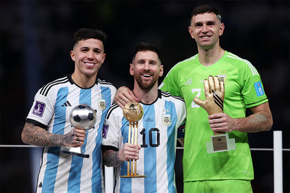 Best Player Awards Trophy Argentina Soccer Champions Leo Messi Poster Wall Art Print Home Wall Decor - xonomax