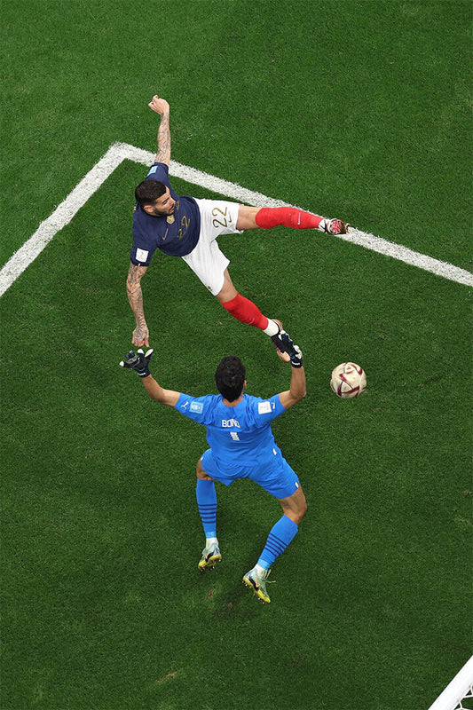 Theo Hernandez Goal France National Team World Cup Poster Wall Art Print Home Wall Decor - xonomax