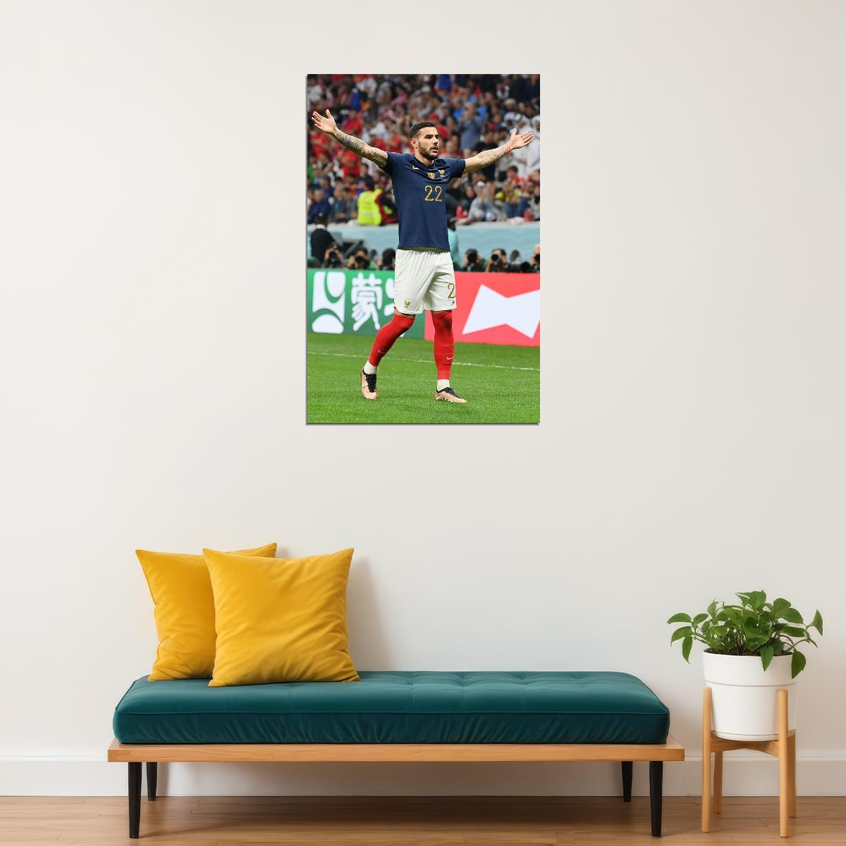 Theo Hernandez France National Team World Cup Poster Wall Art Print Home Wall Decor - xonomax