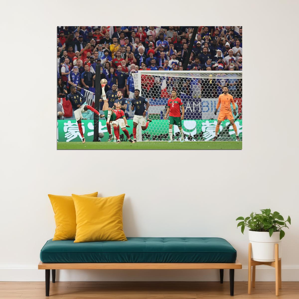 Jawad El Yamiq Morocco National Team World Cup Poster Wall Art Print Home Wall Decor - xonomax