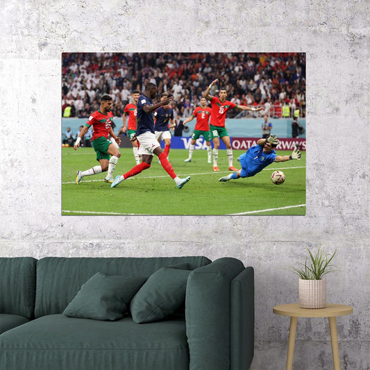 Randal Kolo Muani Goal France World Cup Poster Wall Art Print Home Wall Decor - xonomax