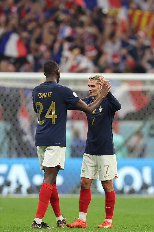 Ibrahima Konate Antoine Griezmann France World Cup Poster Wall Art Print Home Wall Decor - xonomax