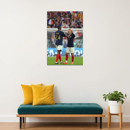 Ibrahima Konate Antoine Griezmann France World Cup Poster Wall Art Print Home Wall Decor - xonomax