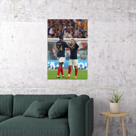 Ibrahima Konate Antoine Griezmann France World Cup Poster Wall Art Print Home Wall Decor - xonomax