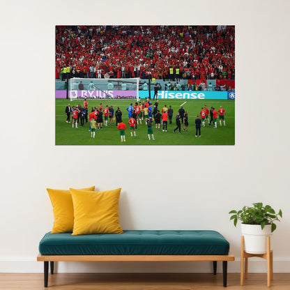Morocco National Football Team World Cup Poster Wall Art Print Home Wall Decor - xonomax
