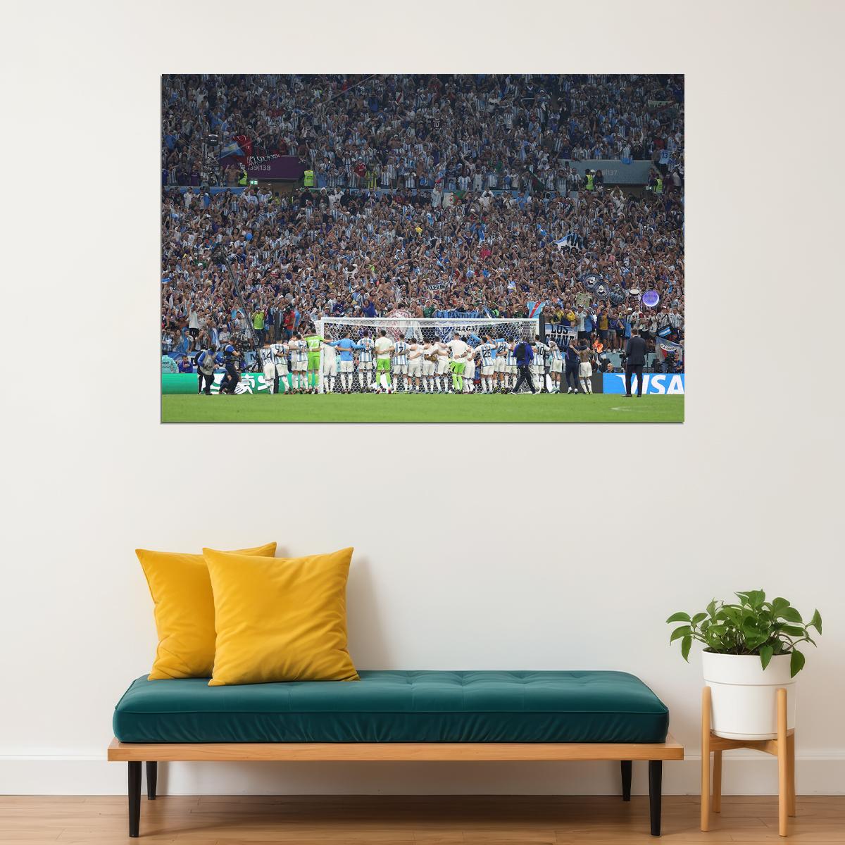 Argentina National Football Team World Cup Poster Wall Art Print Home Wall Decor - xonomax