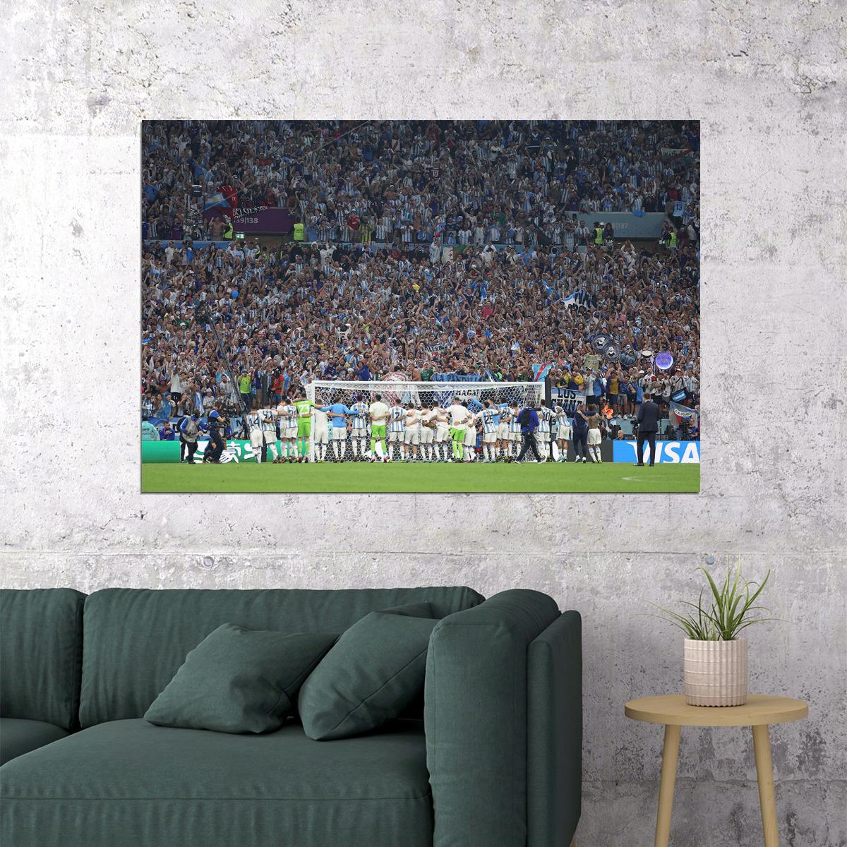 Argentina National Football Team World Cup Poster Wall Art Print Home Wall Decor - xonomax