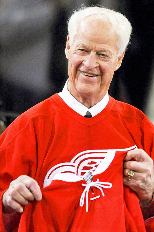 Howe Vintage Ice Hockey Athlete Sports Poster Wall Art Print Home Wall Decor - xonomax