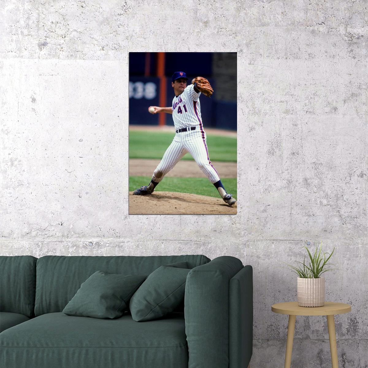 Tom Seaver Celebrity American Baseball Athlete Poster Wall Art Print Home Wall Decor