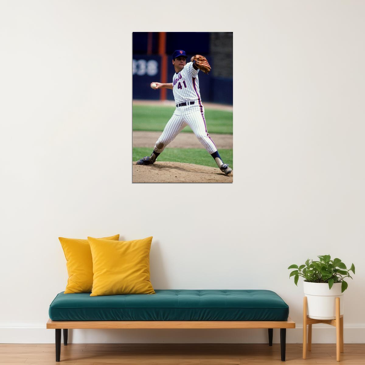 Tom Seaver Celebrity American Baseball Athlete Poster Wall Art Print Home Wall Decor