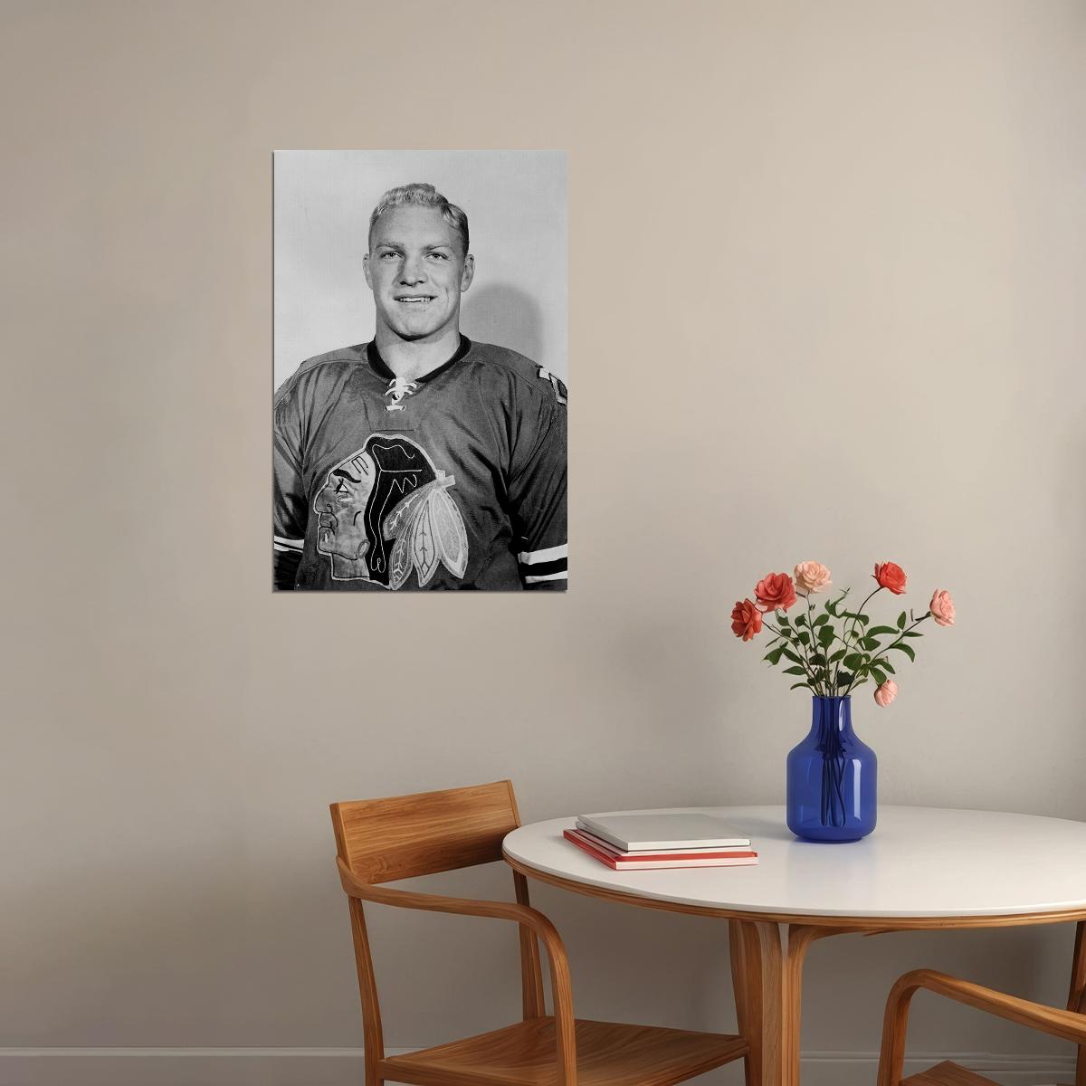 Bobby Hull Celebrity Ice Hockey Athlete Poster Wall Art Print Home Wall Decor - xonomax