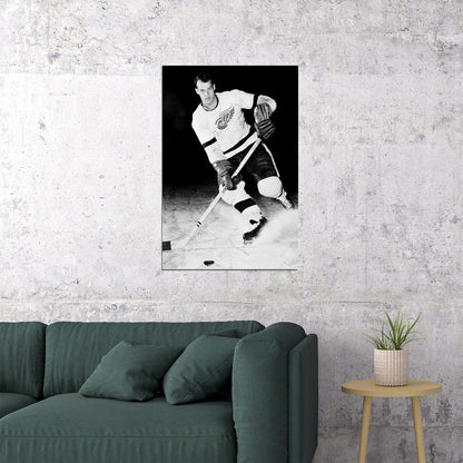 Howe Celebrity Ice Hockey Athlete Sports Poster Wall Art Print Home Wall Decor - xonomax