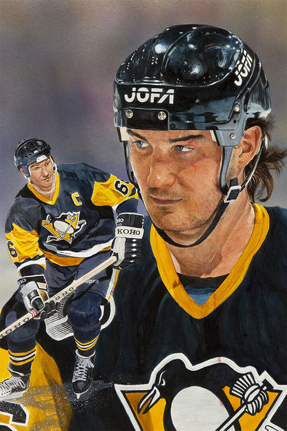 Mario Lemieux Celebrity Ice Hockey Sports Match Poster Wall Art Print Home Wall Decor - xonomax