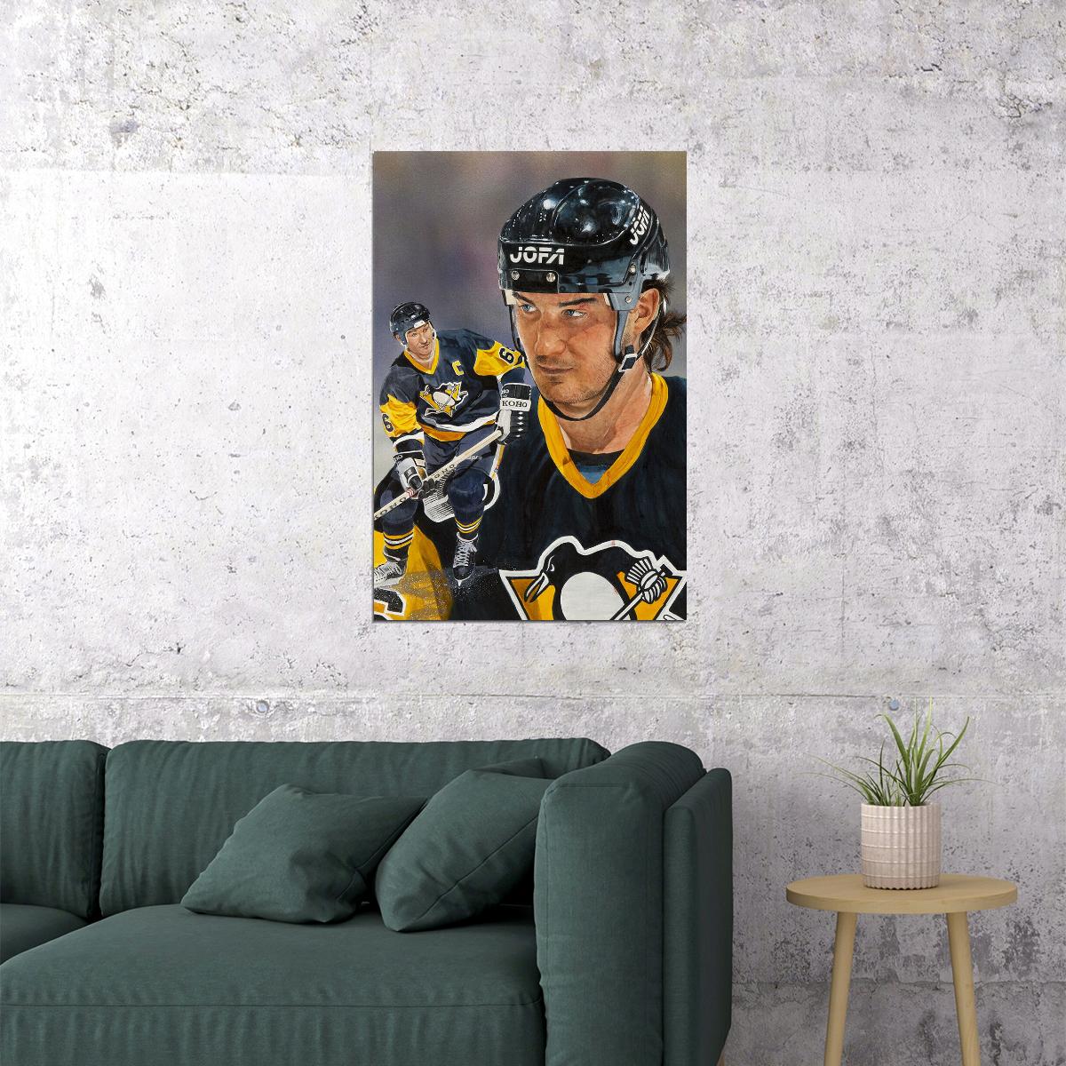 Mario Lemieux Celebrity Ice Hockey Sports Match Poster Wall Art Print Home Wall Decor - xonomax