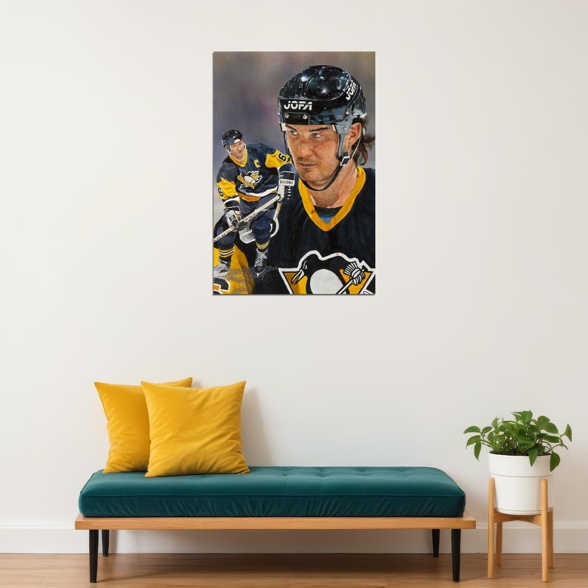 Mario Lemieux Celebrity Ice Hockey Sports Match Poster Wall Art Print Home Wall Decor - xonomax