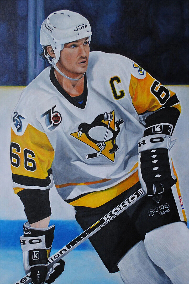 Mario Lemieux Celebrity Ice Hockey Athlete Poster Wall Art Print Home Wall Decor - xonomax