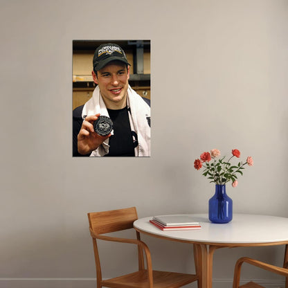 Sidney Crosby Canadian Ice Hockey Player Sports Poster Wall Art Print Home Wall Decor - xonomax