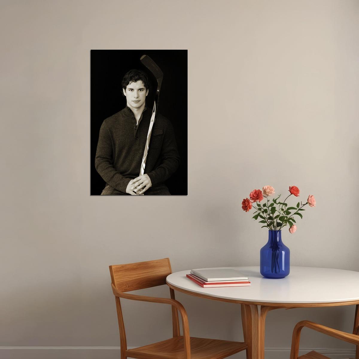 Sidney Crosby Canadian Ice Hockey Player Poster Wall Art Print Home Wall Decor - xonomax