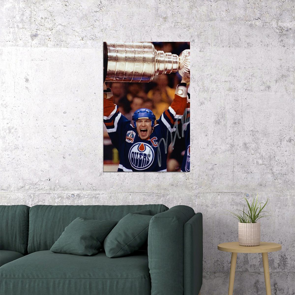 Mark Messier Celebrity Ice Hockey Athlete Poster Wall Art Print Home Wall Decor - xonomax