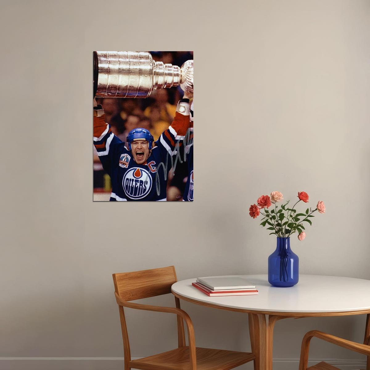 Mark Messier Celebrity Ice Hockey Athlete Poster Wall Art Print Home Wall Decor - xonomax