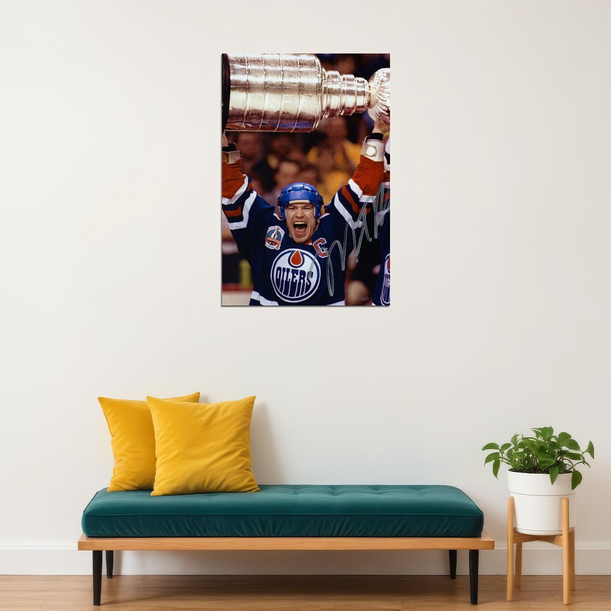 Mark Messier Celebrity Ice Hockey Athlete Poster Wall Art Print Home Wall Decor - xonomax