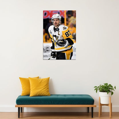 Sidney Crosby Ice Hockey Athlete Player Poster Wall Art Print Home Wall Decor - xonomax