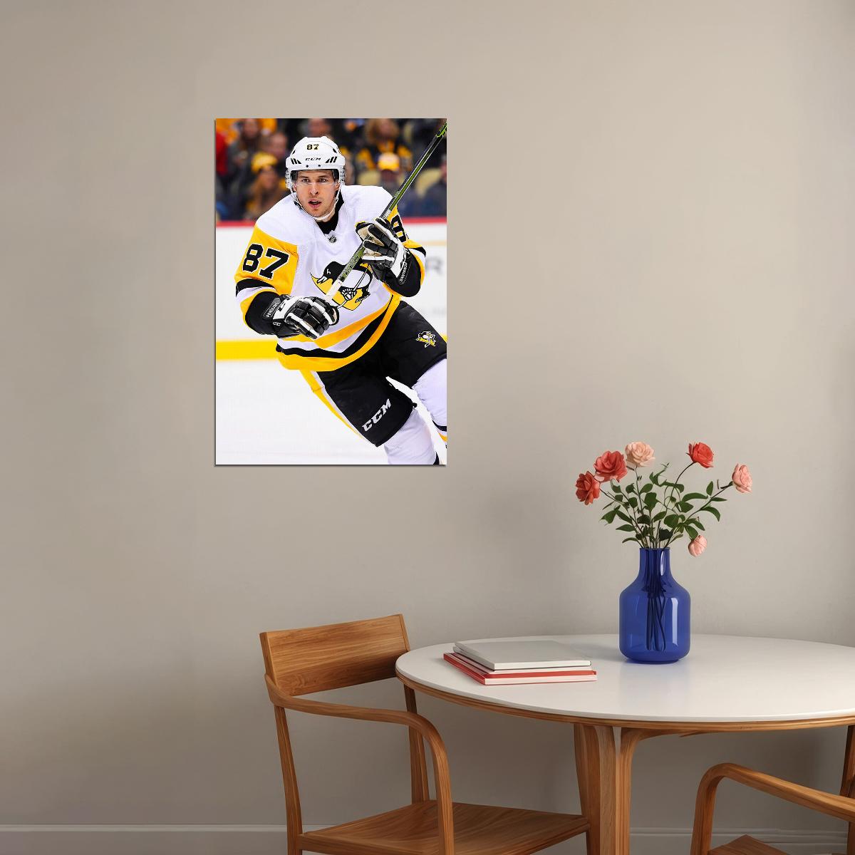 Sidney Crosby Ice Hockey Athlete Sport Poster Wall Art Print Home Wall Decor - xonomax