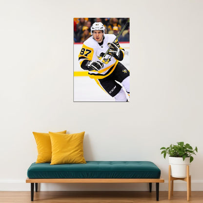 Sidney Crosby Ice Hockey Athlete Sport Poster Wall Art Print Home Wall Decor - xonomax