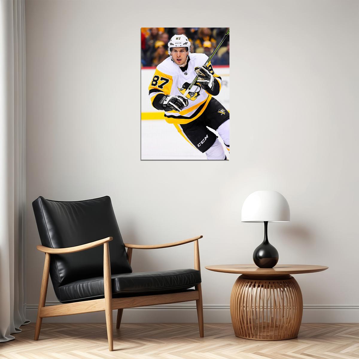 Sidney Crosby Ice Hockey Athlete Sport Poster Wall Art Print Home Wall Decor - xonomax