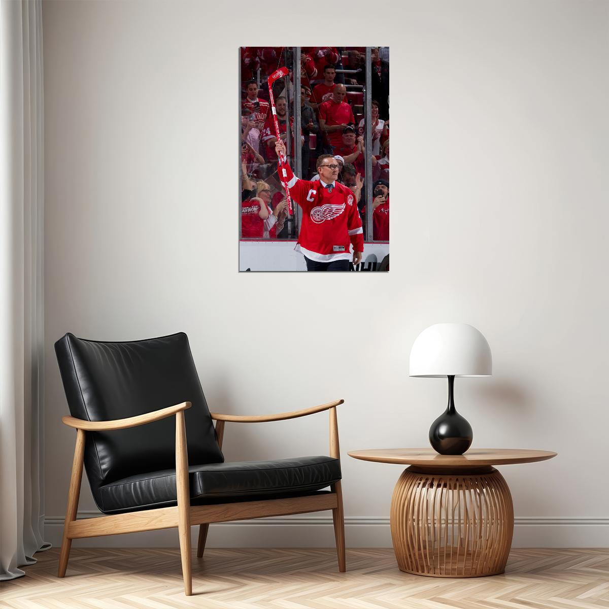 Steve Yzerman İce Hockey Player Style Poster Wall Art Print Home Wall Decor - xonomax