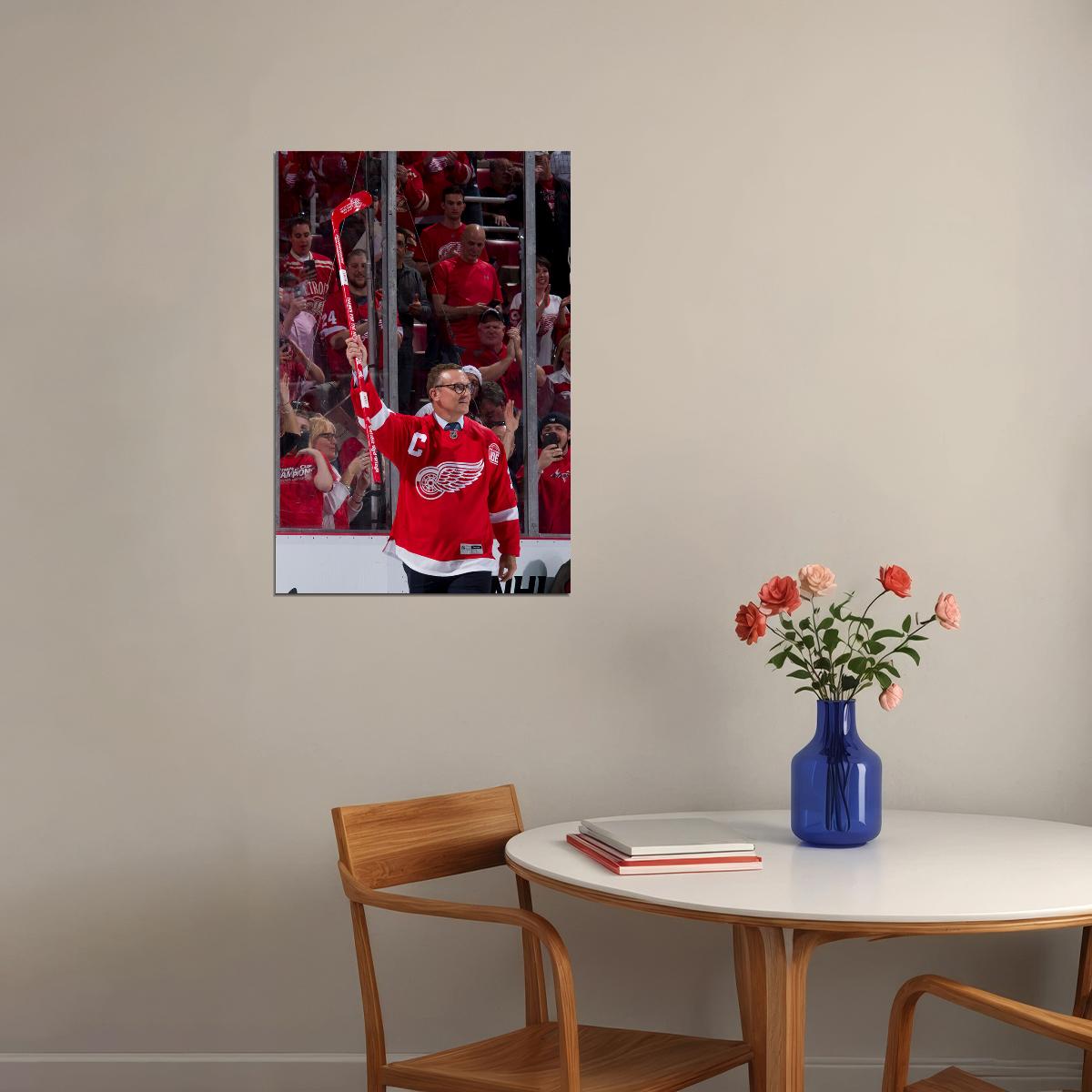 Steve Yzerman İce Hockey Player Style Poster Wall Art Print Home Wall Decor - xonomax
