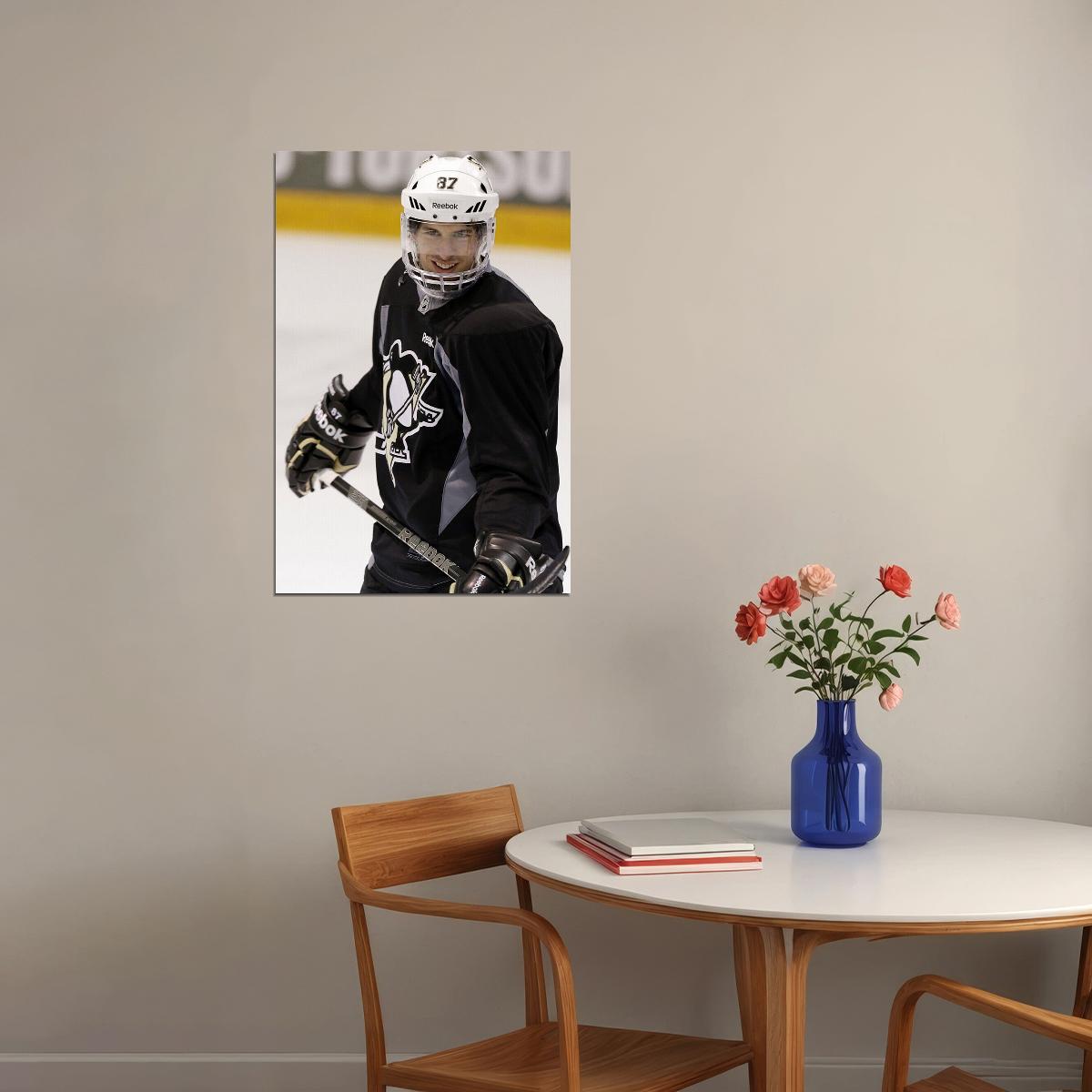 Sidney Crosby Ice Hockey Player Style Poster Wall Art Print Home Wall Decor - xonomax