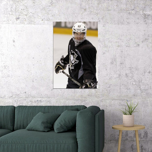 Sidney Crosby Ice Hockey Player Style Poster Wall Art Print Home Wall Decor - xonomax