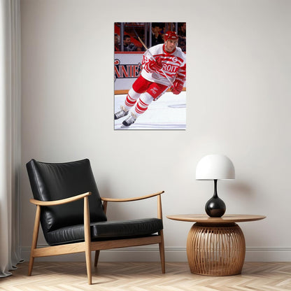 Steve Yzerman İce Hockey Sports Style Poster Wall Art Print Home Wall Decor - xonomax