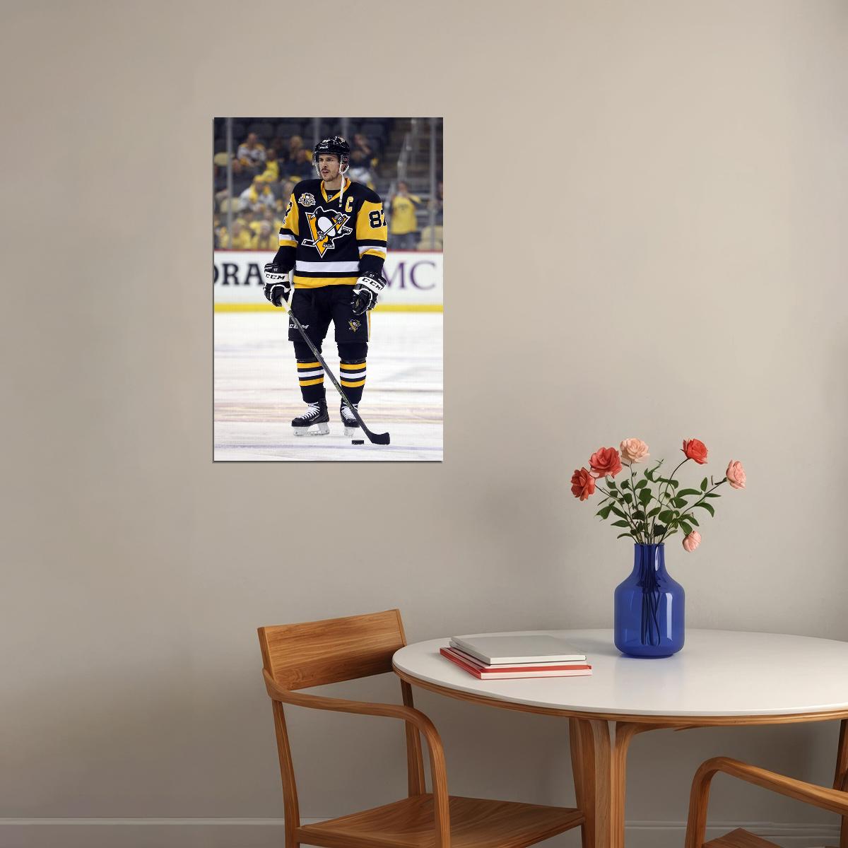 Sidney Crosby Celebrity Ice Hockey Style Match Poster Wall Art Print Home Wall Decor - xonomax