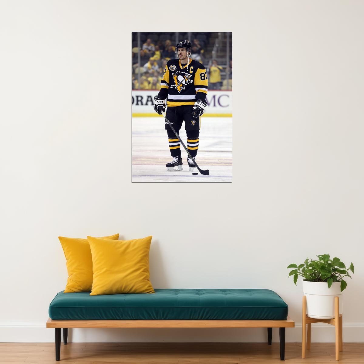 Sidney Crosby Celebrity Ice Hockey Style Match Poster Wall Art Print Home Wall Decor - xonomax
