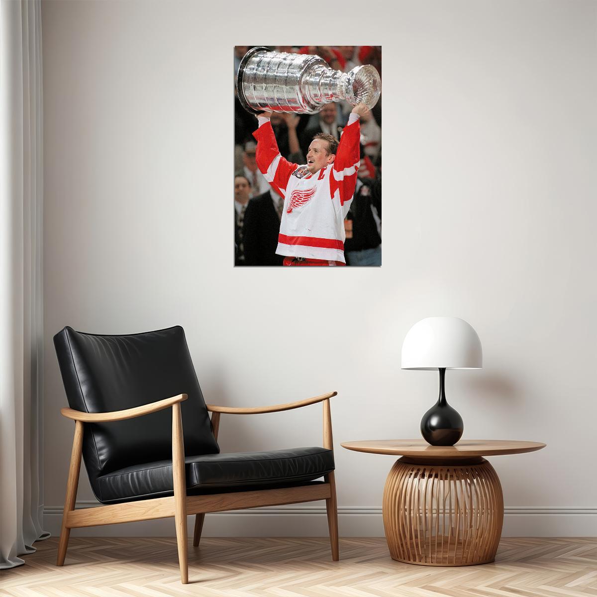 Steve Yzerman İce Hockey Sports Match Poster Wall Art Print Home Wall Decor - xonomax