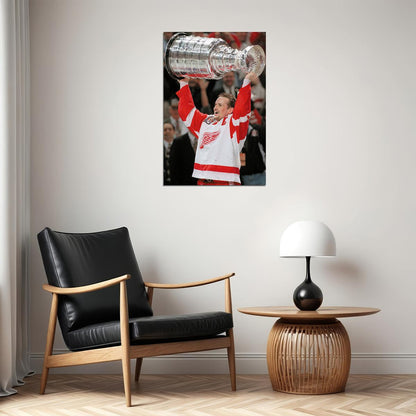 Steve Yzerman İce Hockey Sports Match Poster Wall Art Print Home Wall Decor - xonomax