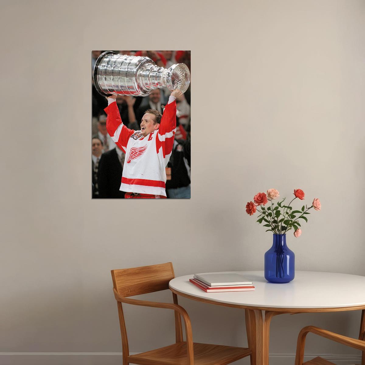 Steve Yzerman İce Hockey Sports Match Poster Wall Art Print Home Wall Decor - xonomax