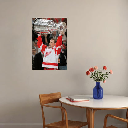 Steve Yzerman İce Hockey Sports Match Poster Wall Art Print Home Wall Decor - xonomax