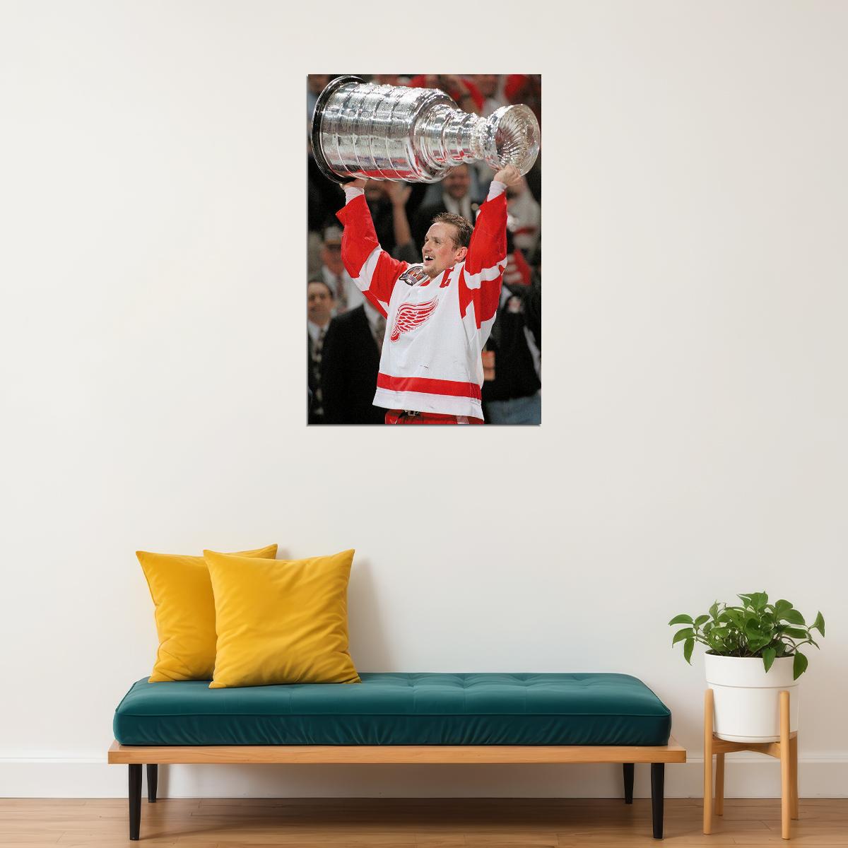 Steve Yzerman İce Hockey Sports Match Poster Wall Art Print Home Wall Decor - xonomax