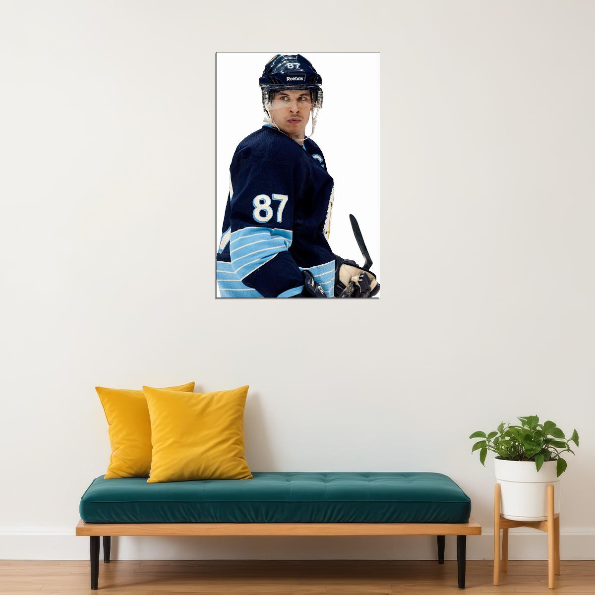 Sidney Crosby Celebrity Ice Hockey Player Style Poster Wall Art Print Home Wall Decor - xonomax