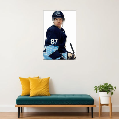 Sidney Crosby Celebrity Ice Hockey Player Style Poster Wall Art Print Home Wall Decor - xonomax