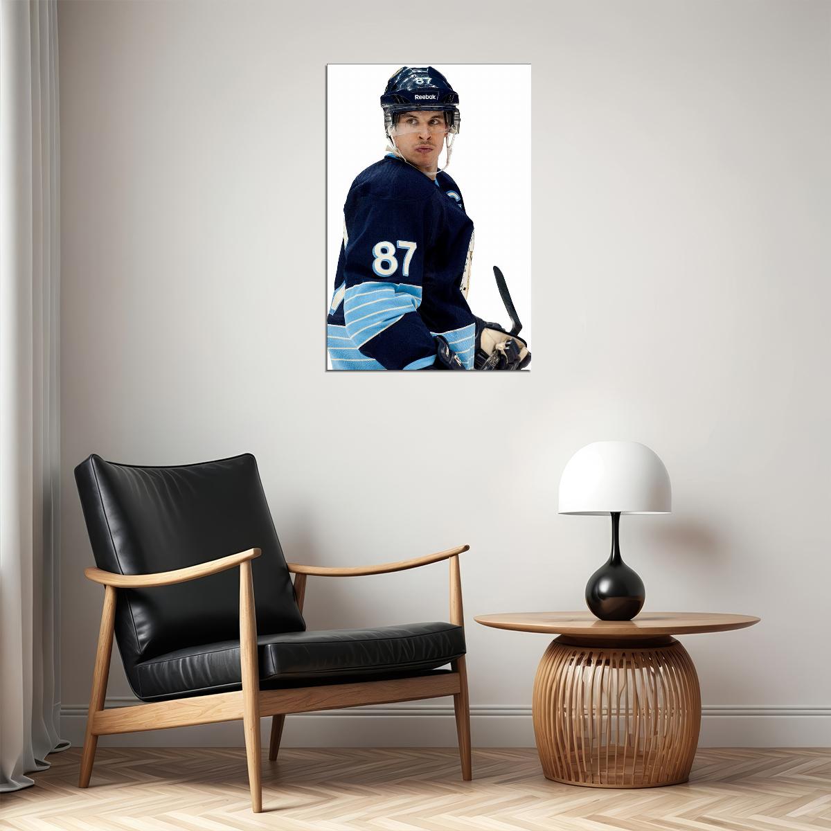 Sidney Crosby Celebrity Ice Hockey Player Style Poster Wall Art Print Home Wall Decor - xonomax